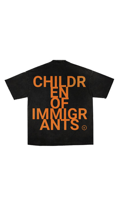 COI Statement Acid Tee - Black/Orange