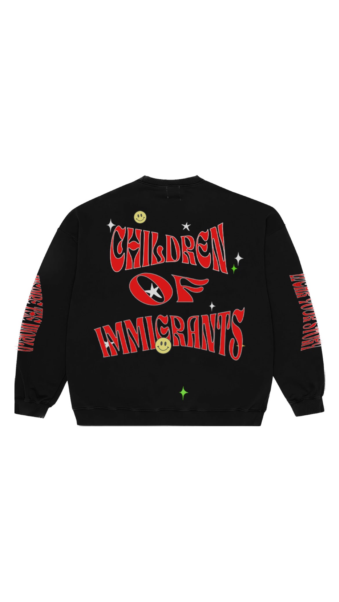 Retro Statement Hoodie - Black/Red