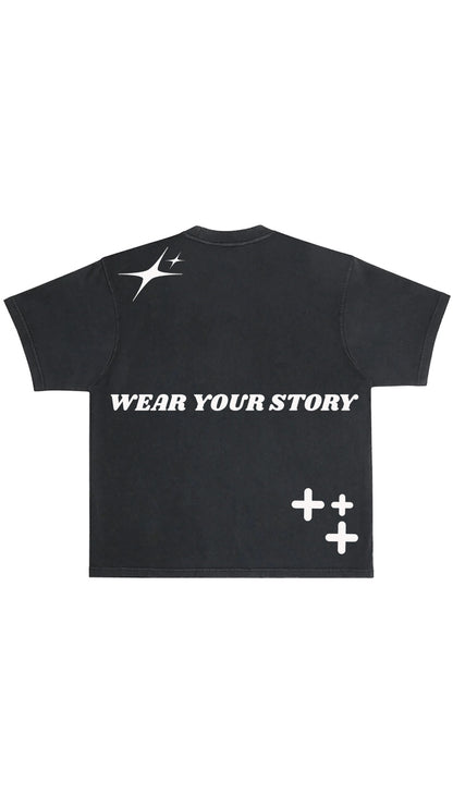 Faded Black Heavyweight Boxy Tees